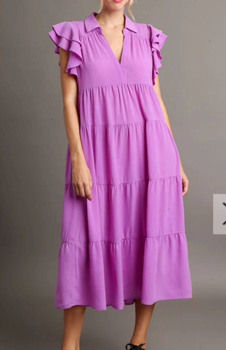 FINAL SALE Lacy Lavender Dress
