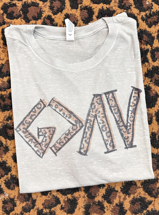Leopard God is Greater Tee