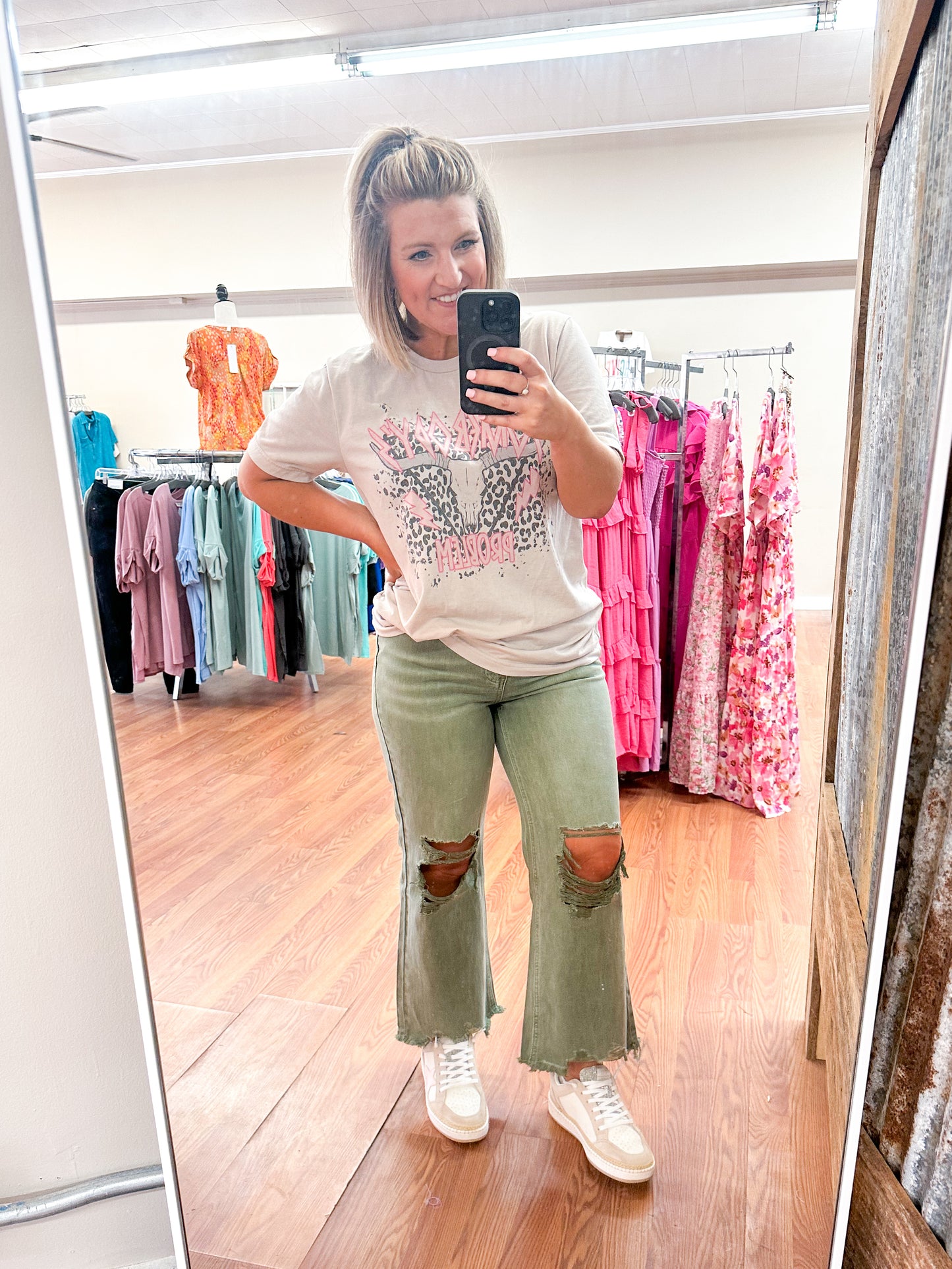 Brittany Cropped Pant Olive